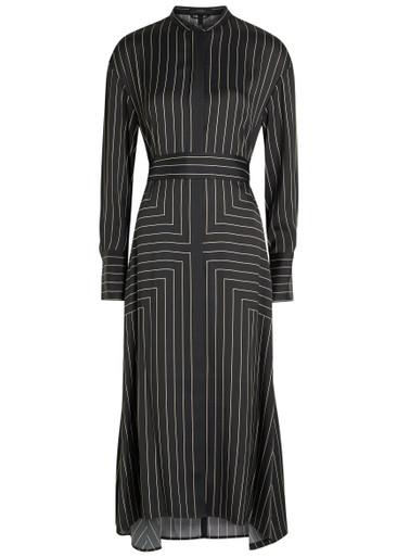 Orlana striped silk-blend midi shirt dress by JOSEPH