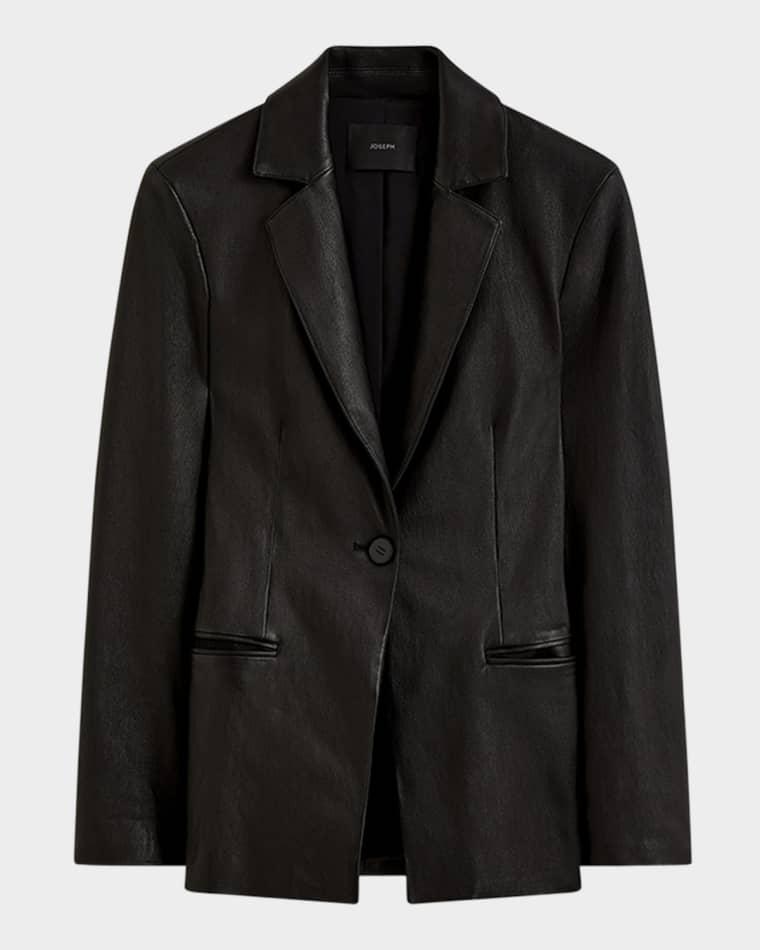 Pascal Single-Button Leather Jacket by JOSEPH