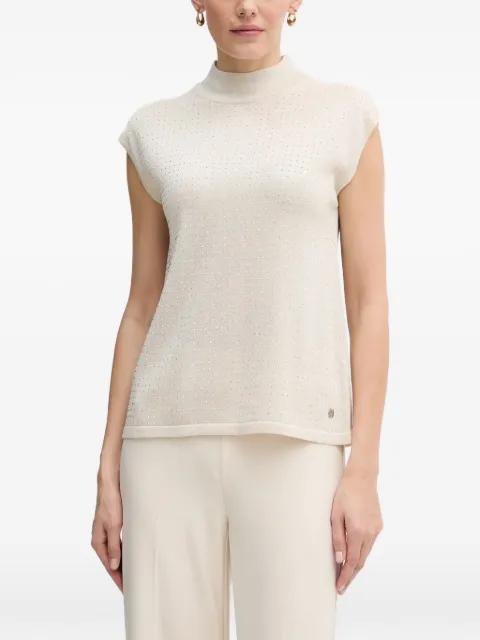 embellished high-neck top by JOSEPH RIBKOFF