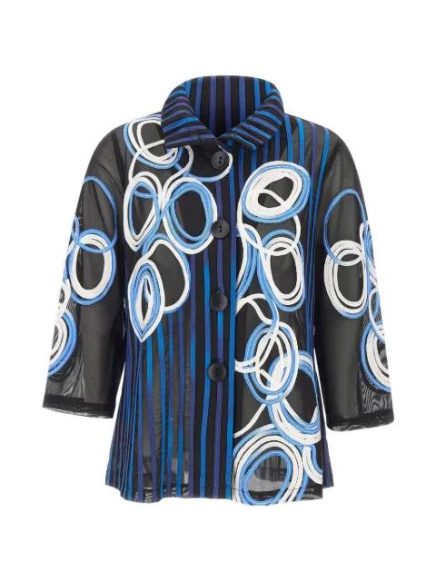 embroidered sheer blazer by JOSEPH RIBKOFF
