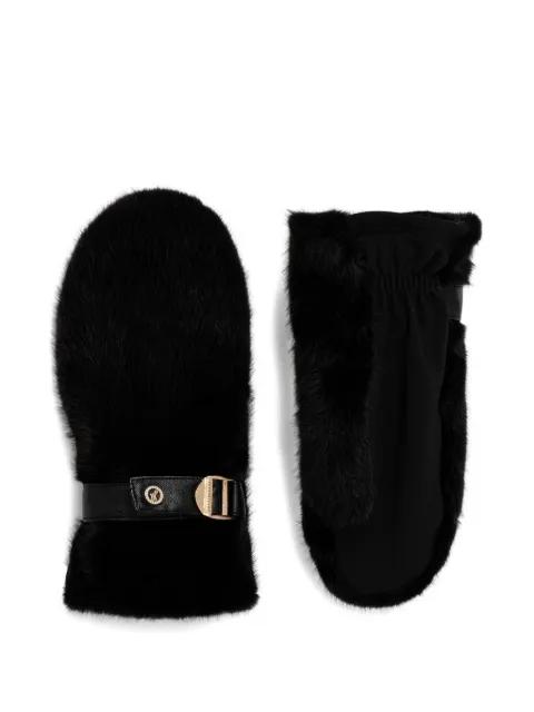faux-fur buckle gloves by JOSEPH RIBKOFF