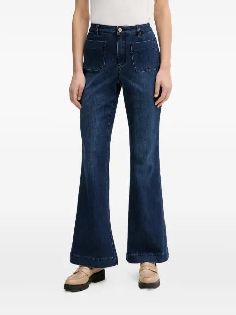 patch pocket denim jeans by JOSEPH RIBKOFF