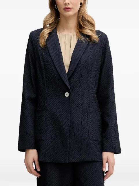 textured single-breasted blazer by JOSEPH RIBKOFF
