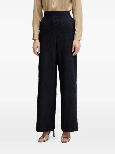 textured wide-leg trousers by JOSEPH RIBKOFF