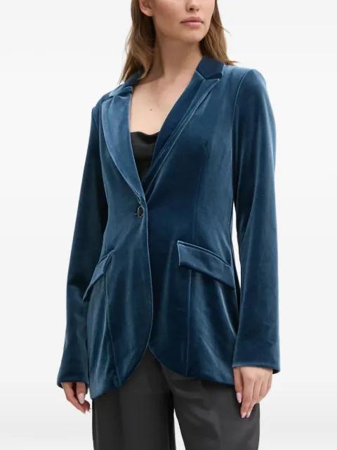 velvet single-breasted blazer by JOSEPH RIBKOFF