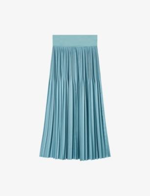 Rabat Pleated Maxi Satin Skirt by JOSEPH