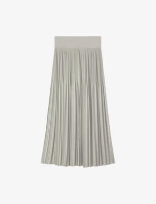 Rabat Pleated Satin Maxi Skirt by JOSEPH