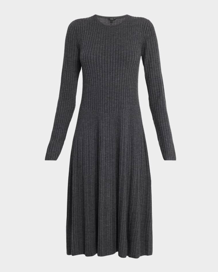 Rib Knit Merino Wool Dress by JOSEPH