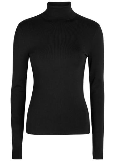 Ribbed stretch-silk knit top by JOSEPH
