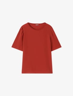 Rubin Short-Sleeved Silk Top by JOSEPH