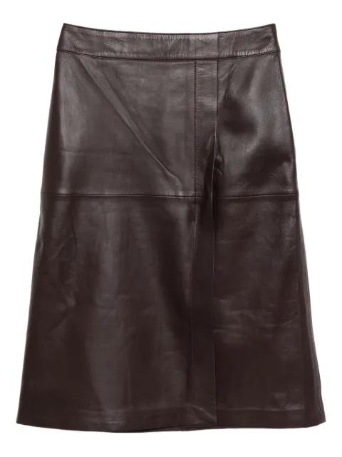 Sèvres Nappa leather skirt by JOSEPH