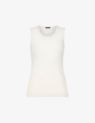 Scoop-neck silk-blend tank top by JOSEPH