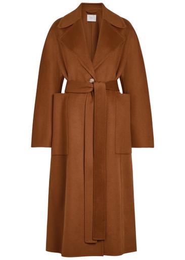 Spencer belted wool and cashmere-blend trench coat by JOSEPH