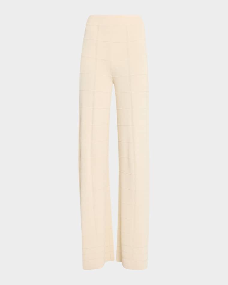 Straight-Leg Viscose Knit Trousers by JOSEPH