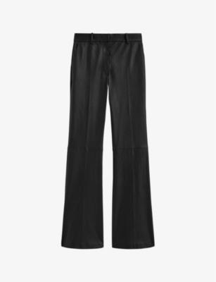 Tafira flared-leg leather trousers by JOSEPH