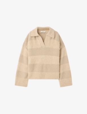 Take Stripe Brushed Alpaca-Blend Jumper by JOSEPH