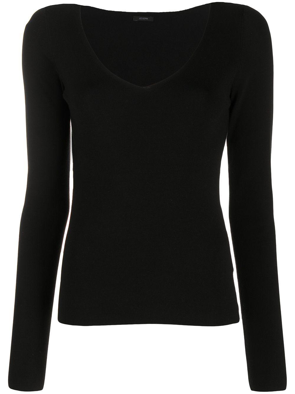 V-neck long-sleeve top by JOSEPH