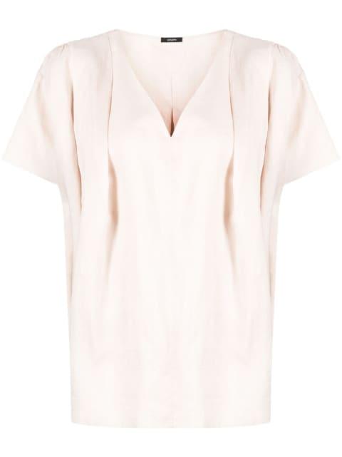V-neck short-sleeved top by JOSEPH