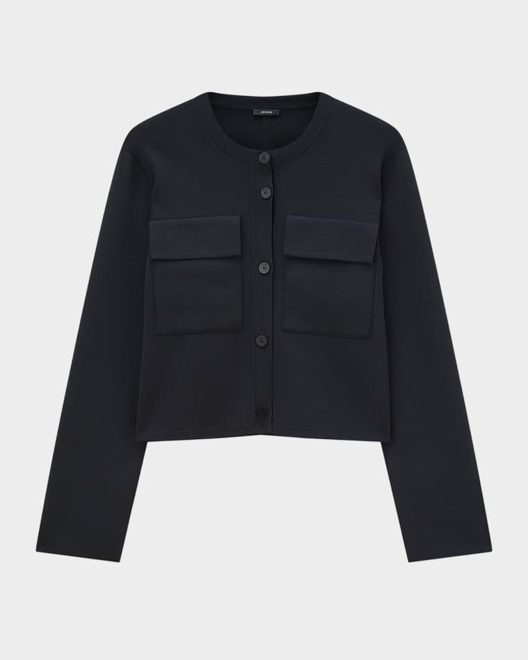 Viscose Knit Stretch Cardigan Jacket by JOSEPH