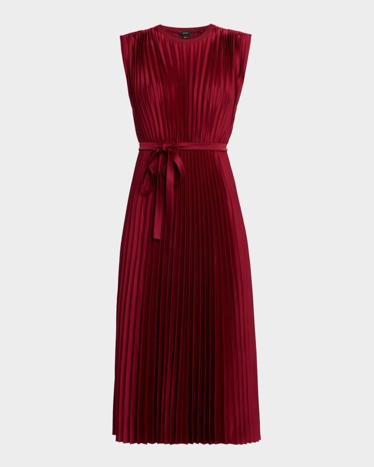 Volta Sleeveless Pleated Midi Dress by JOSEPH