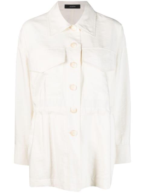 Welbeck drawstring shirt jacket by JOSEPH
