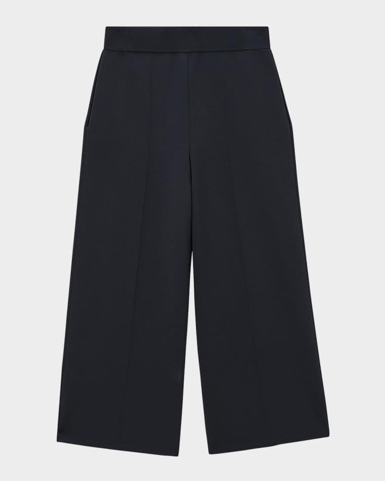 Wide-Leg Wool Knit Culottes by JOSEPH