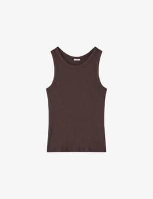 Yeux Ribbed Stretch-Cotton Tank Top by JOSEPH