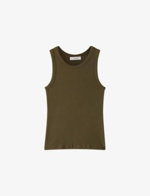 Yeux Ribbed Stretch-Cotton Vest Top by JOSEPH