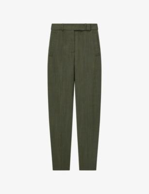 Zen Relaxed-Fit Wool Trousers by JOSEPH