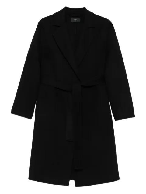belted wool coat by JOSEPH