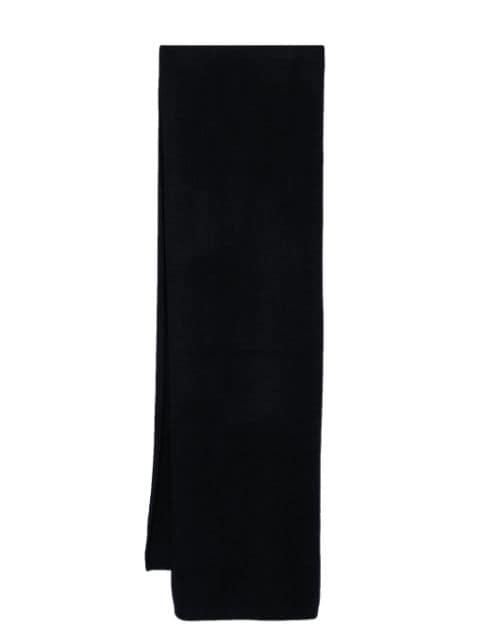 brushed ribbed-trim scarf by JOSEPH