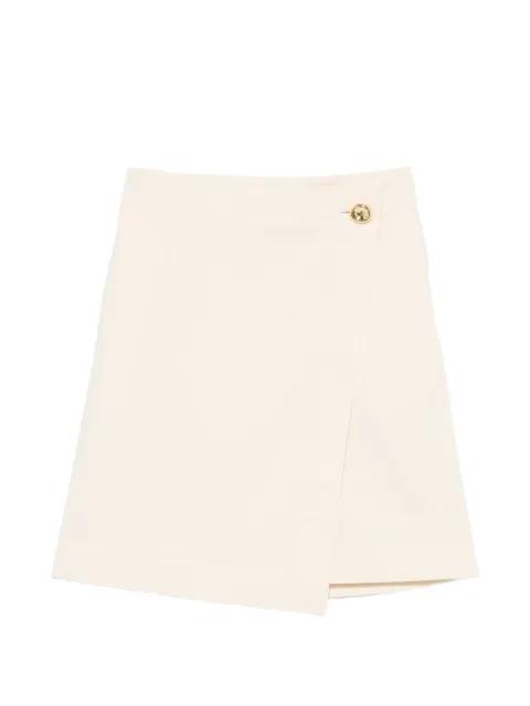 button-detail wrap skirt by JOSEPH