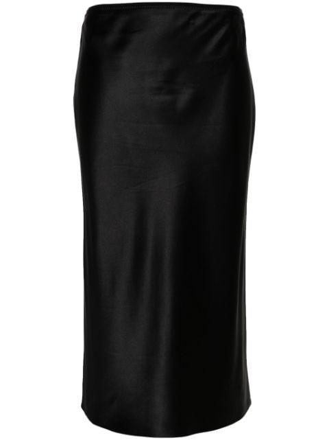 elasticated-waist silk skirt by JOSEPH