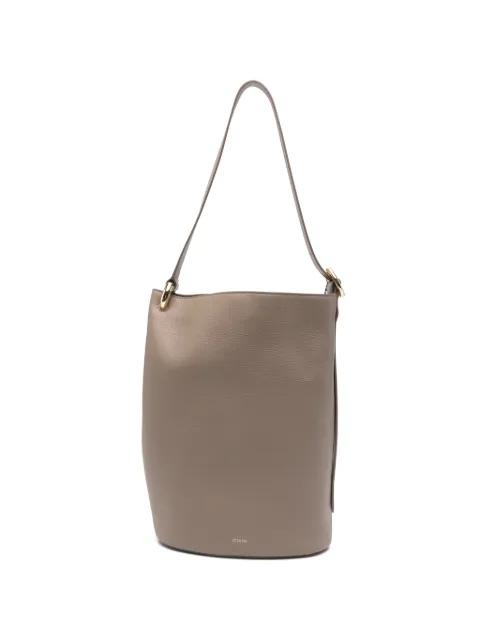 fold leather bucket bag by JOSEPH