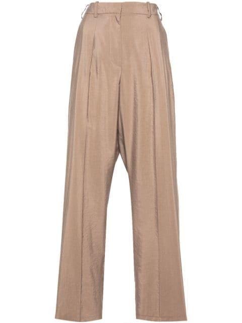 high-waisted tapered trousers by JOSEPH