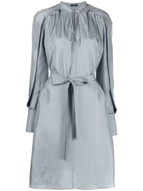 long-sleeve silk dress by JOSEPH