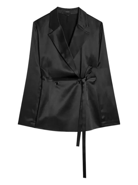 oubert silk double-breasted blazer by JOSEPH