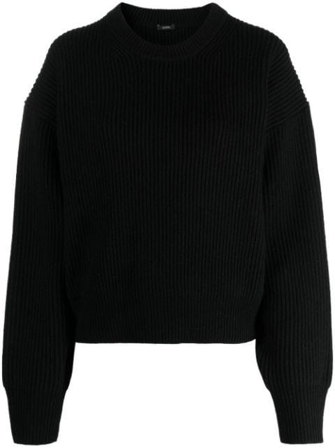 round-neck knitted jumper by JOSEPH