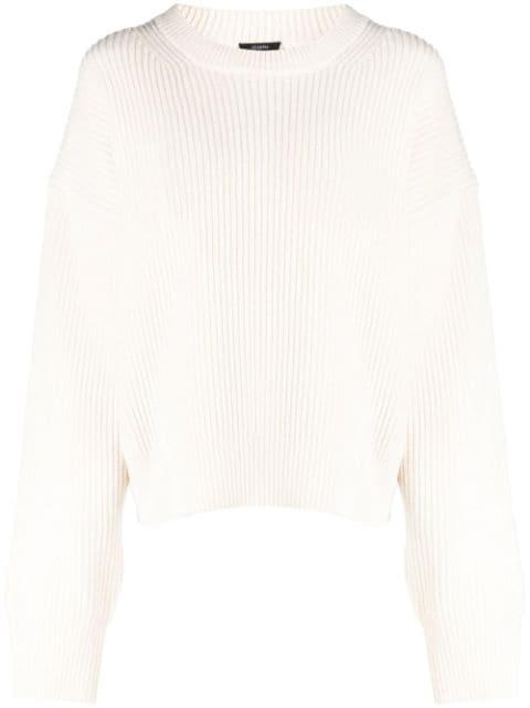 round-neck knitted jumper by JOSEPH