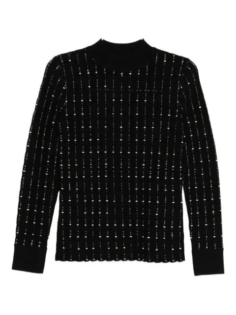 striped mock-neck sweater by JOSEPH