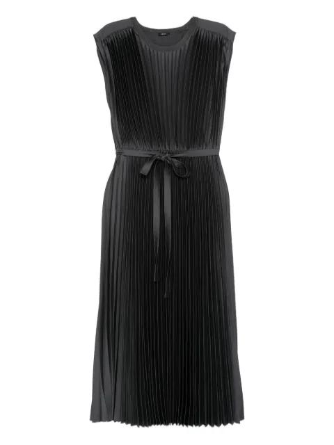 tied-waist pleated dress by JOSEPH
