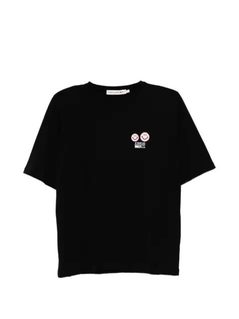 Smiley-print T-shirt by JOSHUA SANDERS