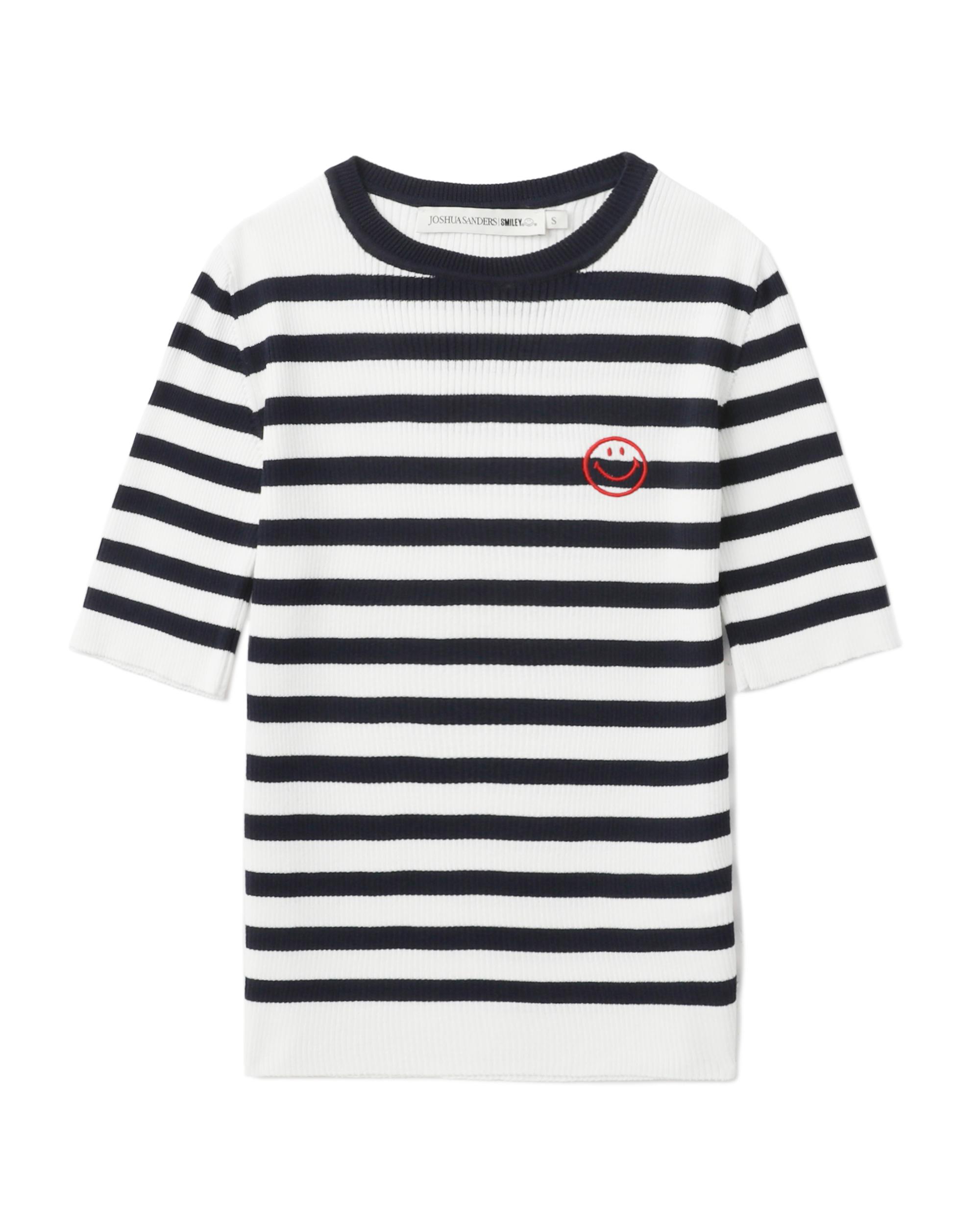 Striped ribbed top by JOSHUA SANDERS