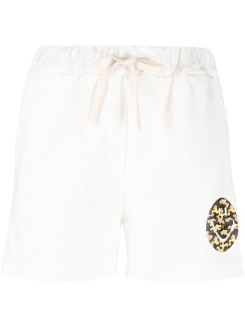 camouflage logo-print drawstring shorts by JOSHUA SANDERS