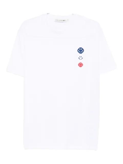 embroidered cotton T-shirt by JOSHUA SANDERS