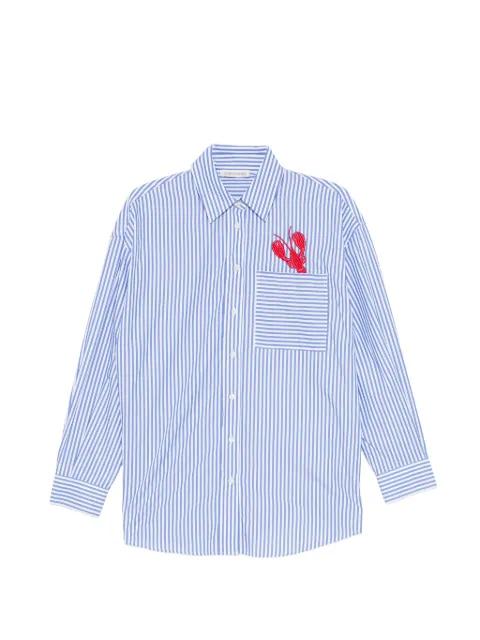 lobster-embroideried shirt by JOSHUA SANDERS