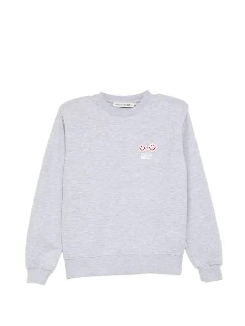 shoulder-pad sweatshirt by JOSHUA SANDERS