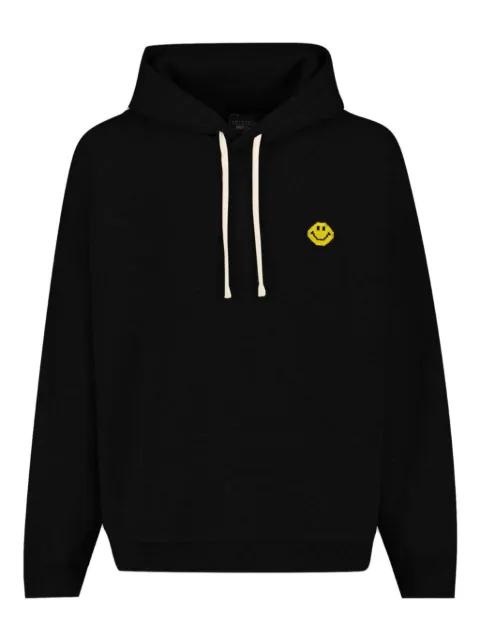 x Smiley® Pixel logo-detail hoodie by JOSHUA SANDERS