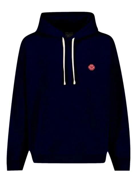 x Smiley® logo-detail hoodie by JOSHUA SANDERS