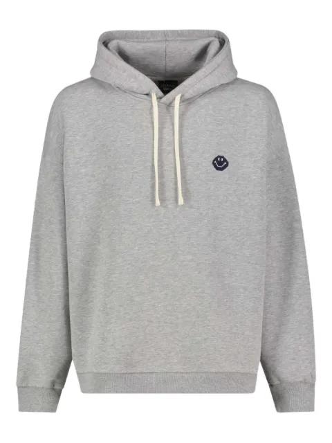x Smiley® logo-detail hoodie by JOSHUA SANDERS